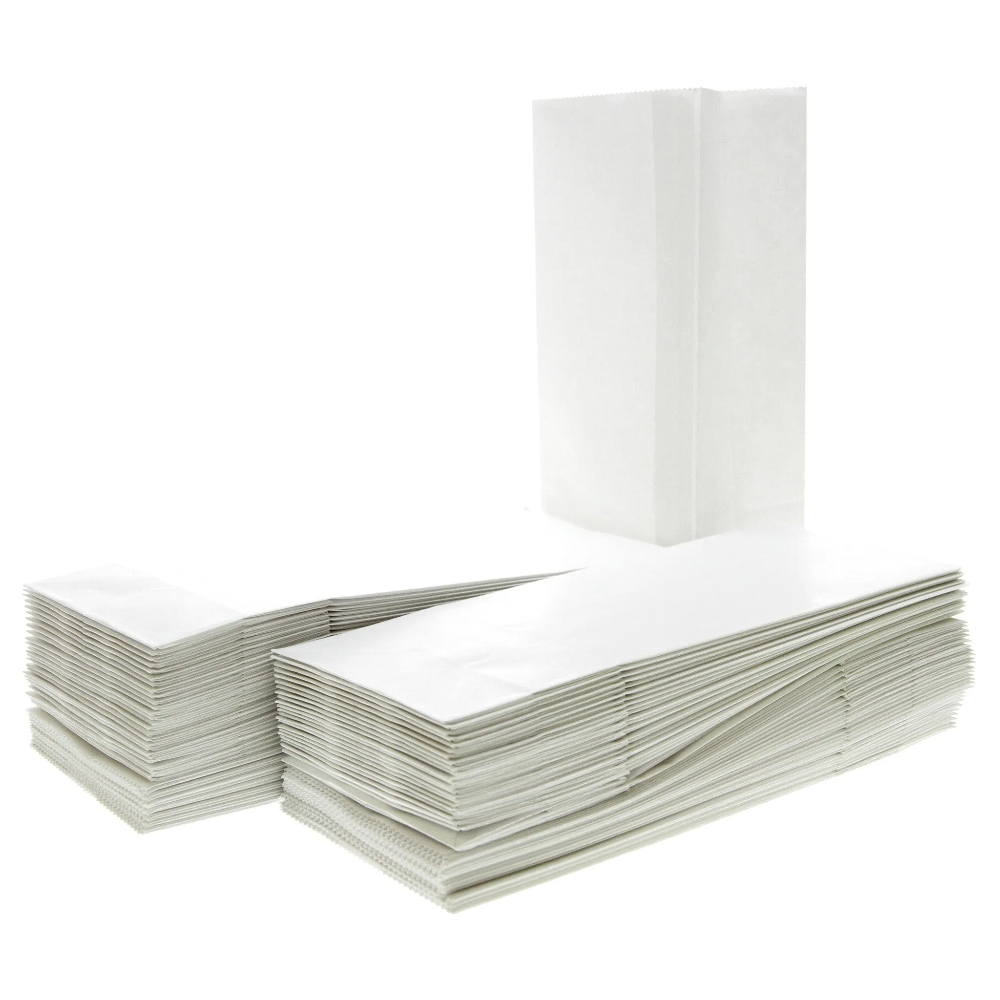 100 White Paper Bags