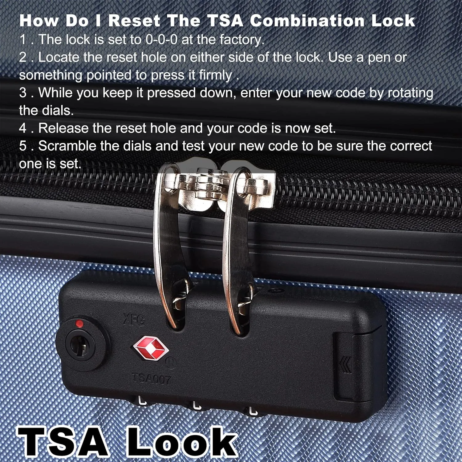 3 Piece Luggage with TSA Lock ABS, Durable Luggage Set, Lightweight Suitcase with Hooks, Spinner Wheels Cross Stripe Luggage Sets 20in/24in/28in (Dark Blue)