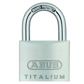 Abus 64TI/40 C KD Titalium Padlock Keyed Different Locks Carded for Retail Display