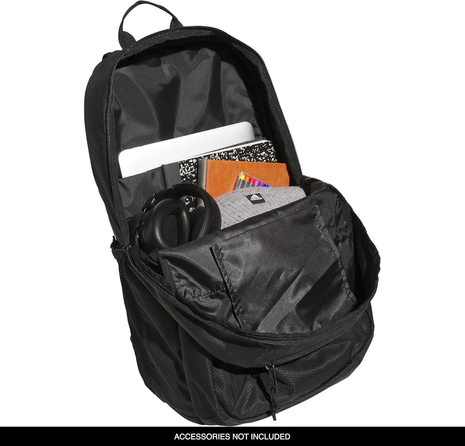 adidas Excel Laptop Durable Large Athletic Gym Backpack Bag, Black, One Size
