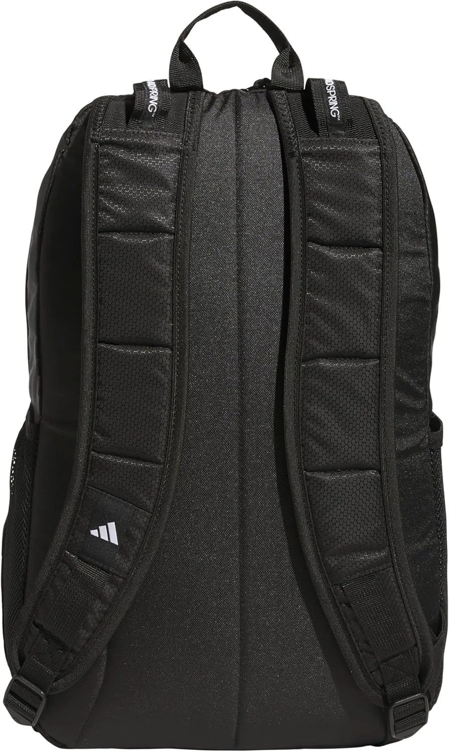 adidas Excel Laptop Durable Large Athletic Gym Backpack Bag, Black, One Size