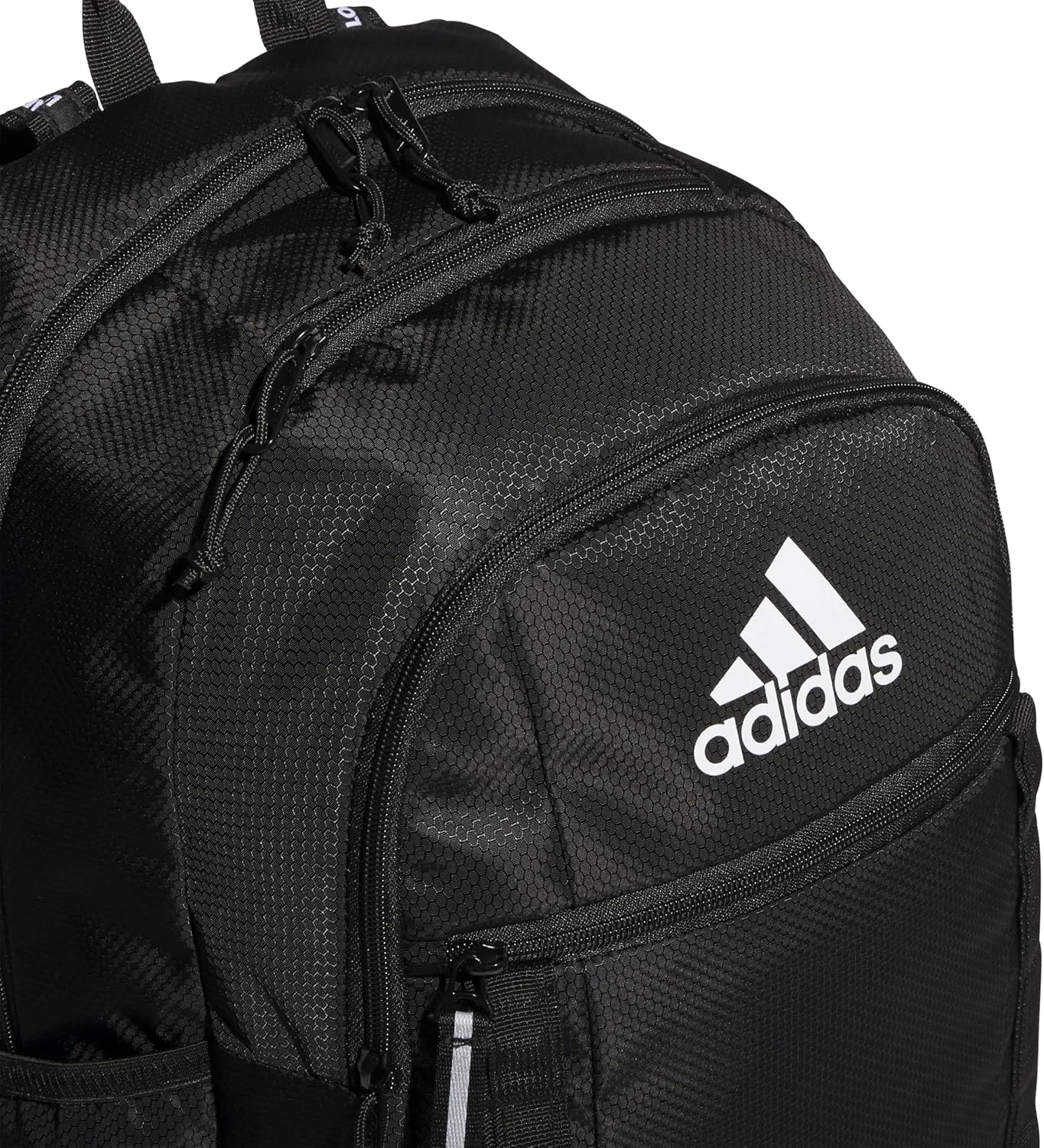 adidas Excel Laptop Durable Large Athletic Gym Backpack Bag, Black/White, One Size