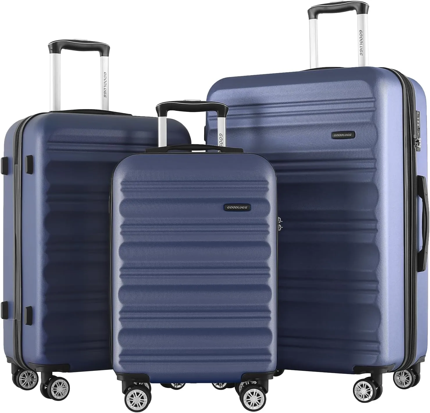 Art3dwallpanels 20-Inch Carry-on Luggage with Spinner Wheels and TSA Lock, Airline Approved Lightweight Hardside Suitcase for Travel, Hardshell Suit Case,navy