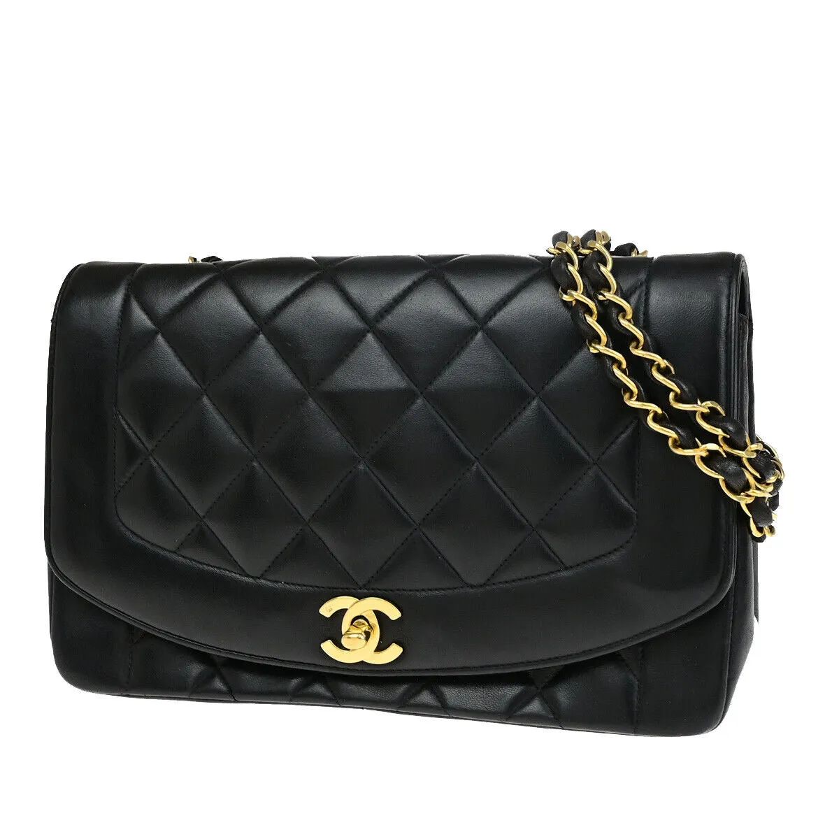 Chanel Cc Logo Diana Matelasse 25 Chain