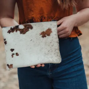Cowhide Hand Clutch