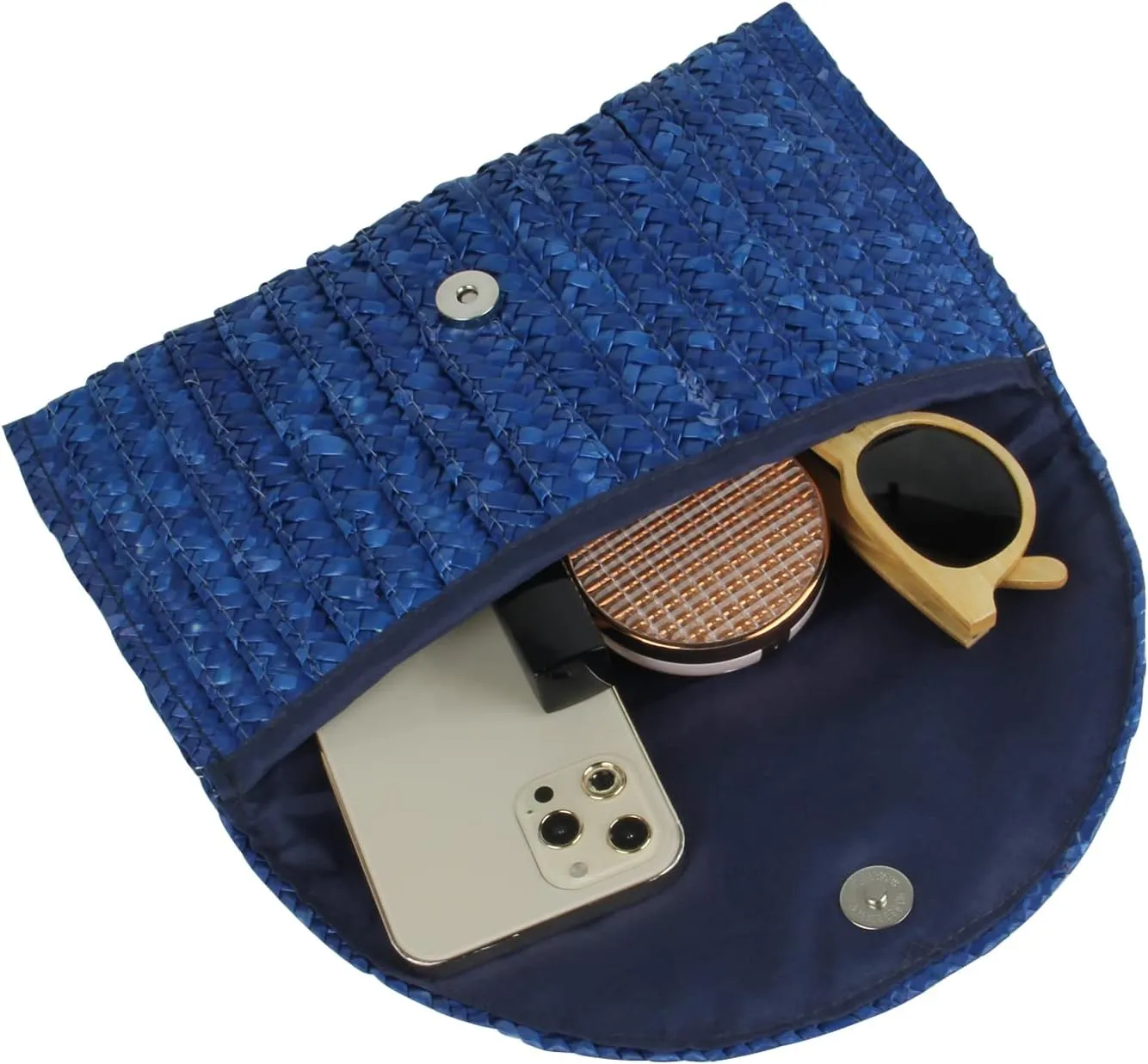 EVEOUT Women's Straw Clutch Handbag Summer Woven Purse Beach Holiday Wedding Handbag