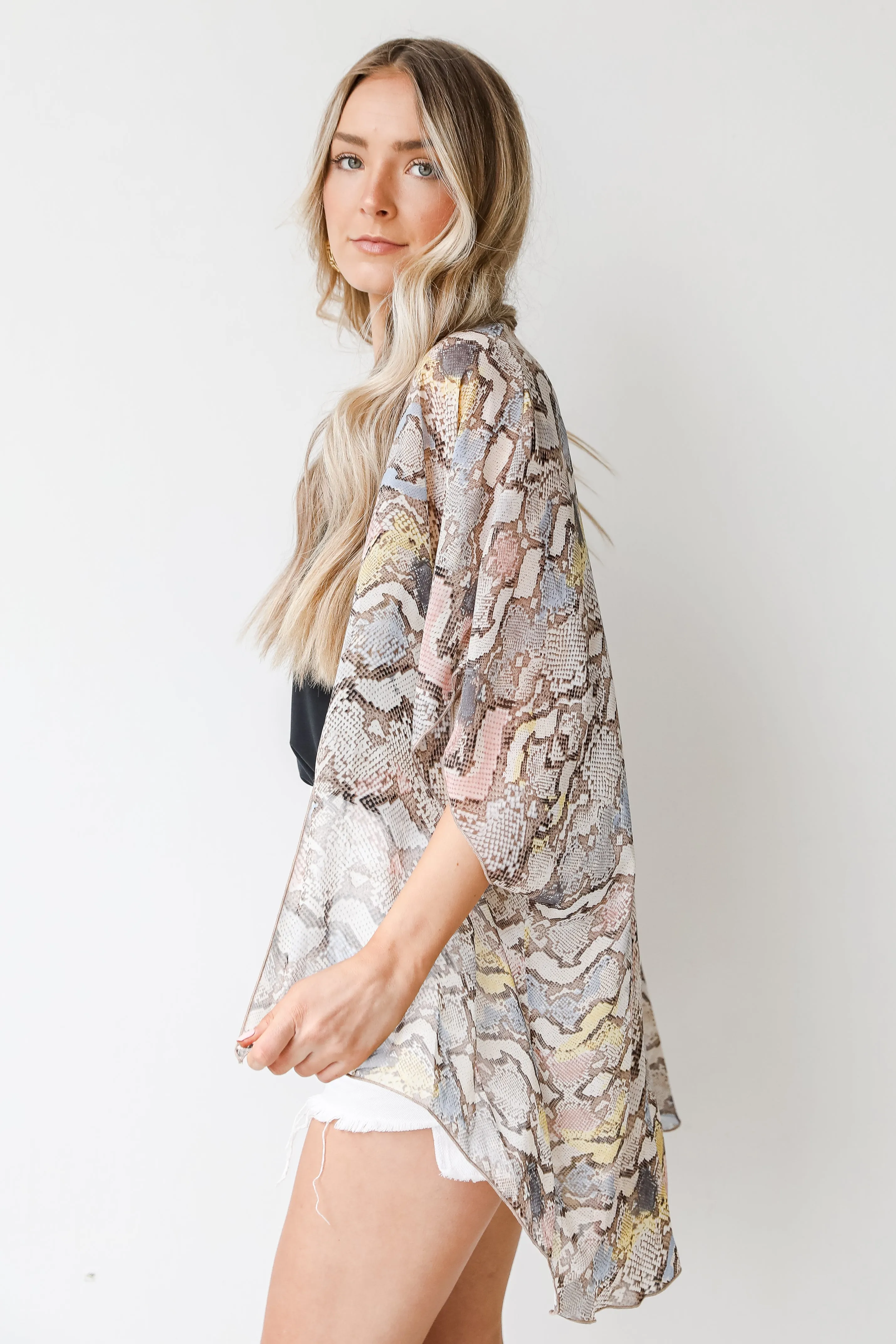 Feel The Breeze Snakeskin Kimono