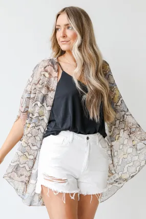 Feel The Breeze Snakeskin Kimono