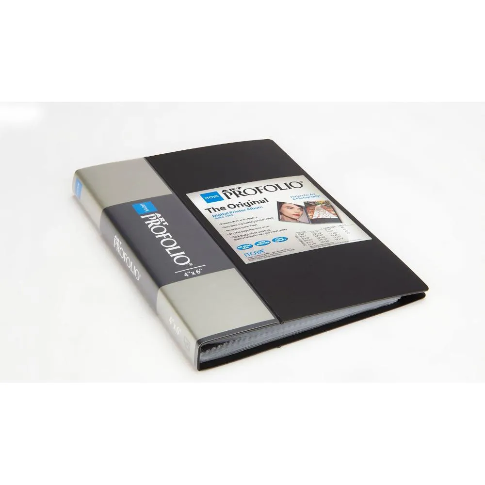 Itoya Art ProFolio, Black 24-Sleeve 4x6"