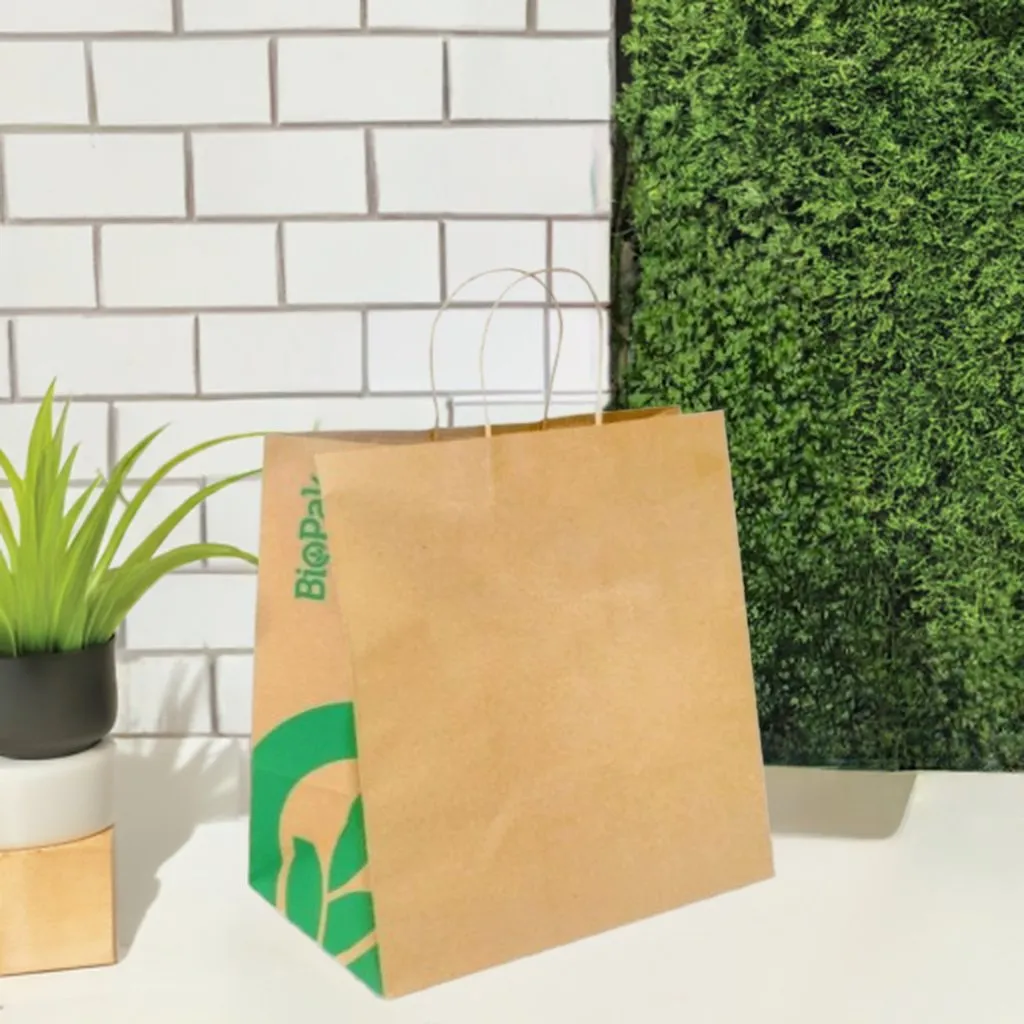Jumbo Twist Handle Kraft Paper Bags - Strong and Sustainable 355x370x220mm
