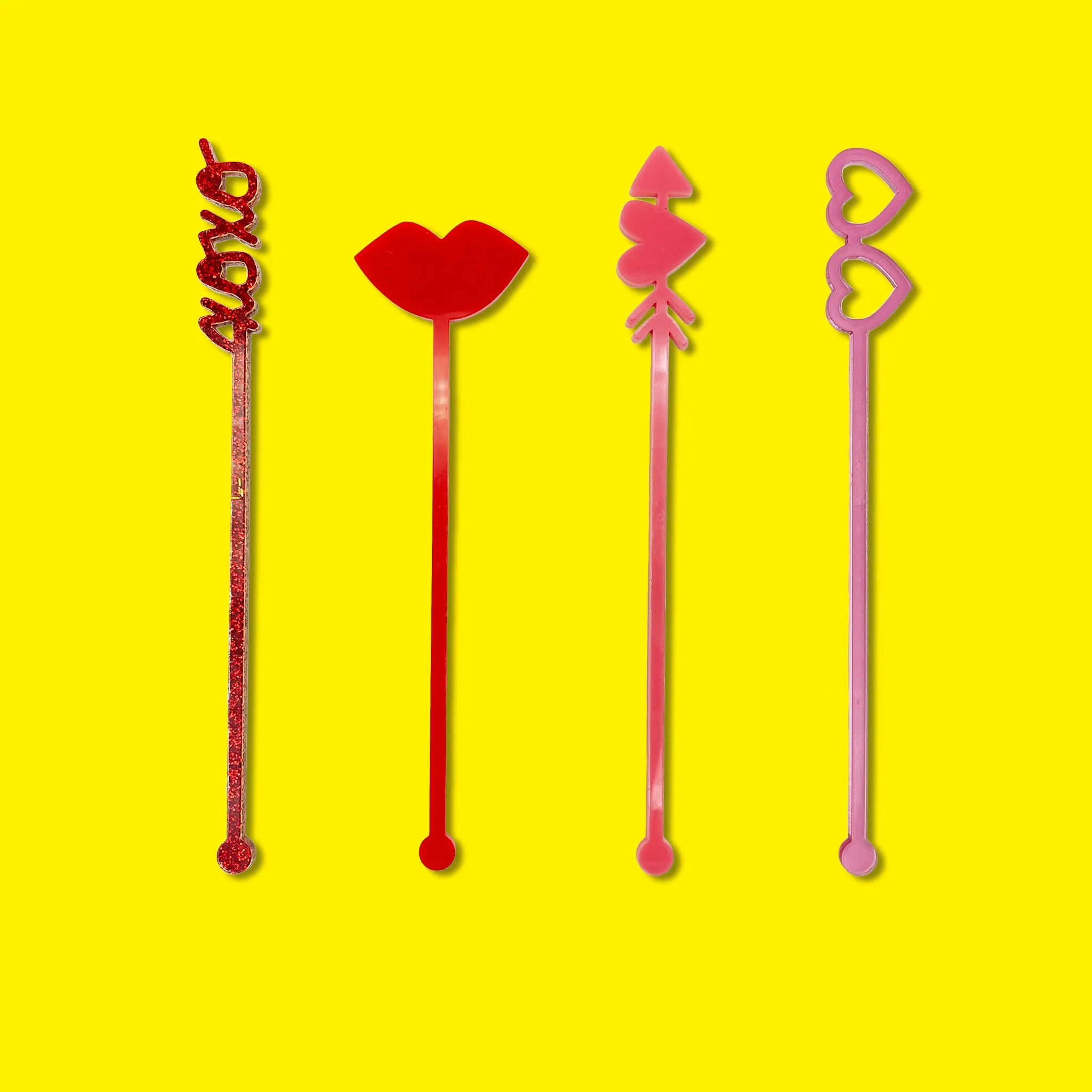 Lovely Love Themed Drink Stirrers! 💖