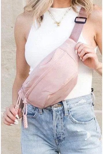 Marisa Nylon Crescent Sling Belt Bum Fanny Bag