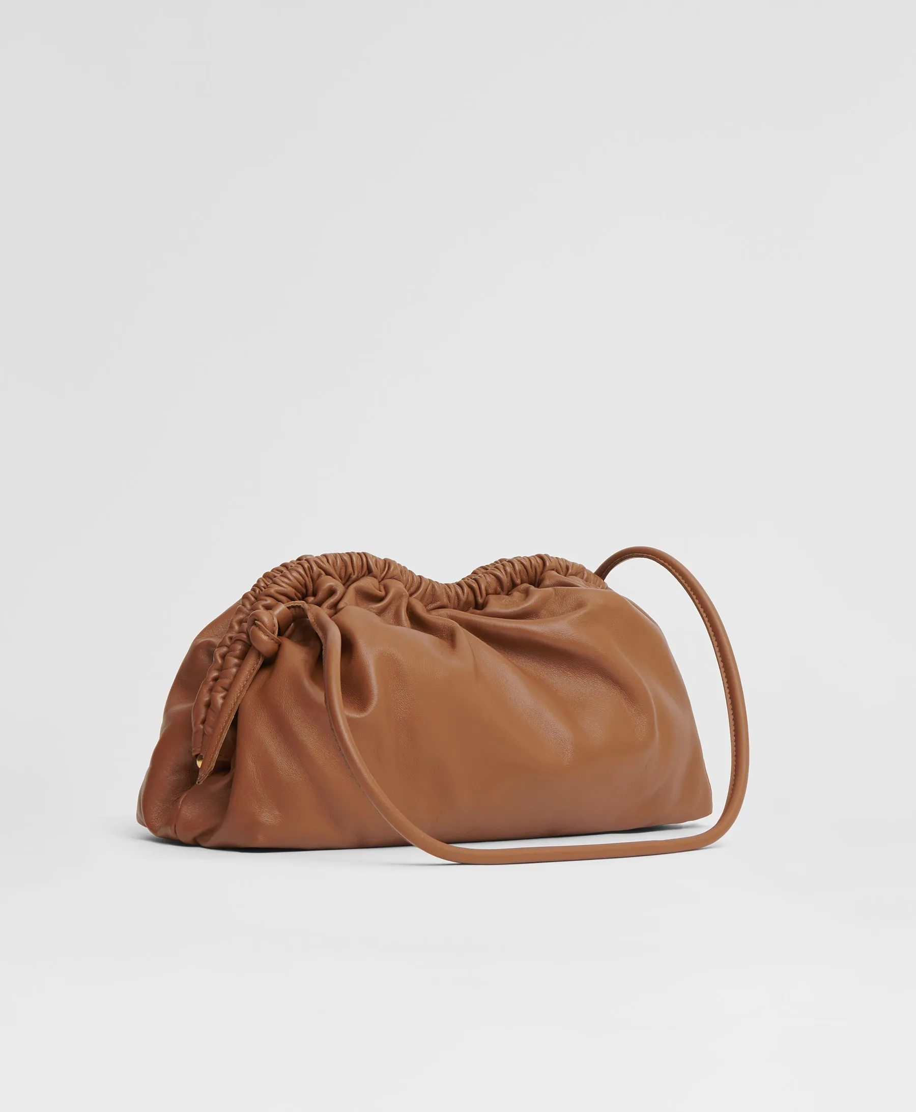 Oversized Cloud Clutch - Camel