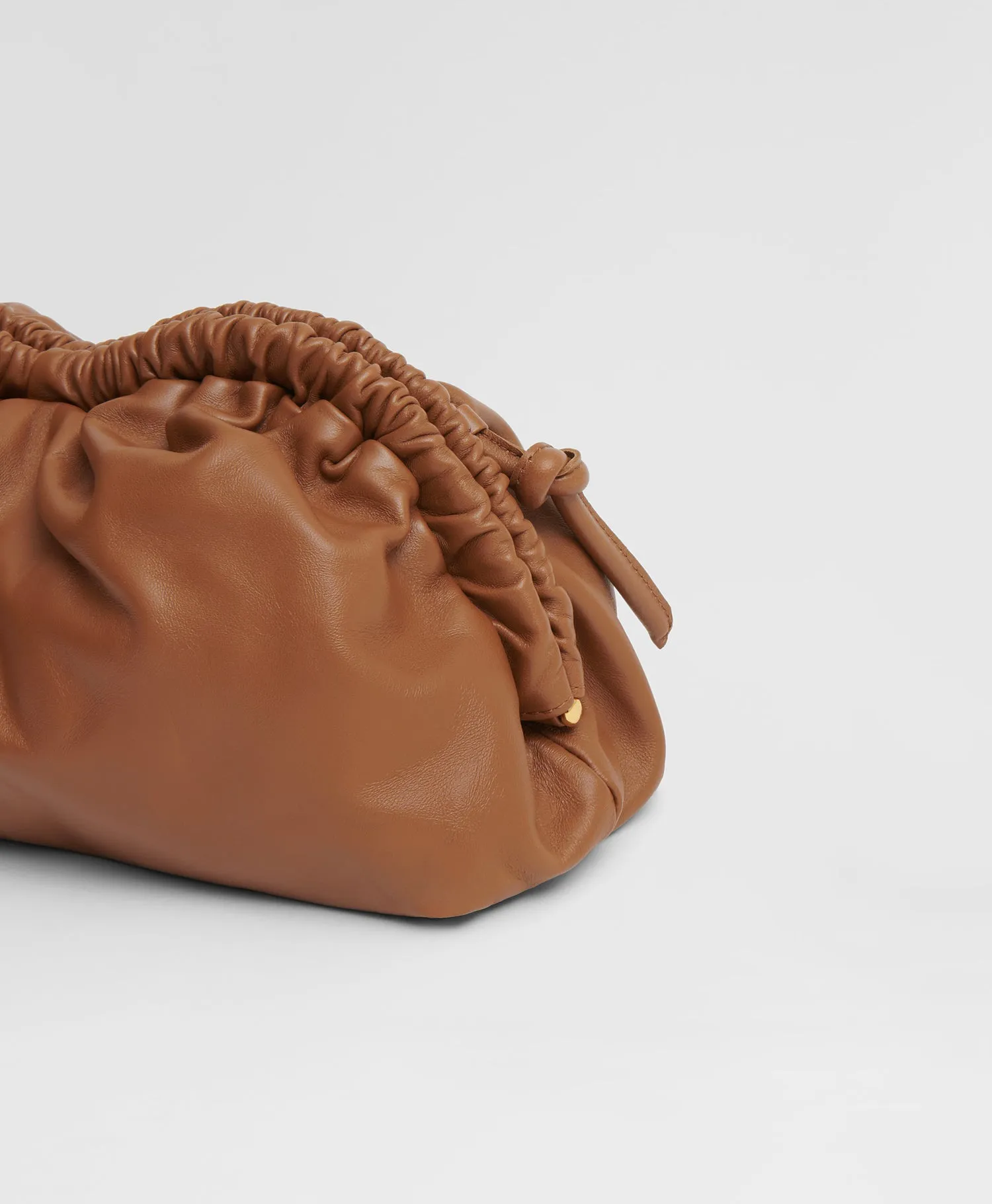 Oversized Cloud Clutch - Camel