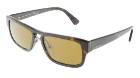 Prada 0PR 05VS 2AU0B056 Heritage Havana Full rim Rectangle Sunglasses