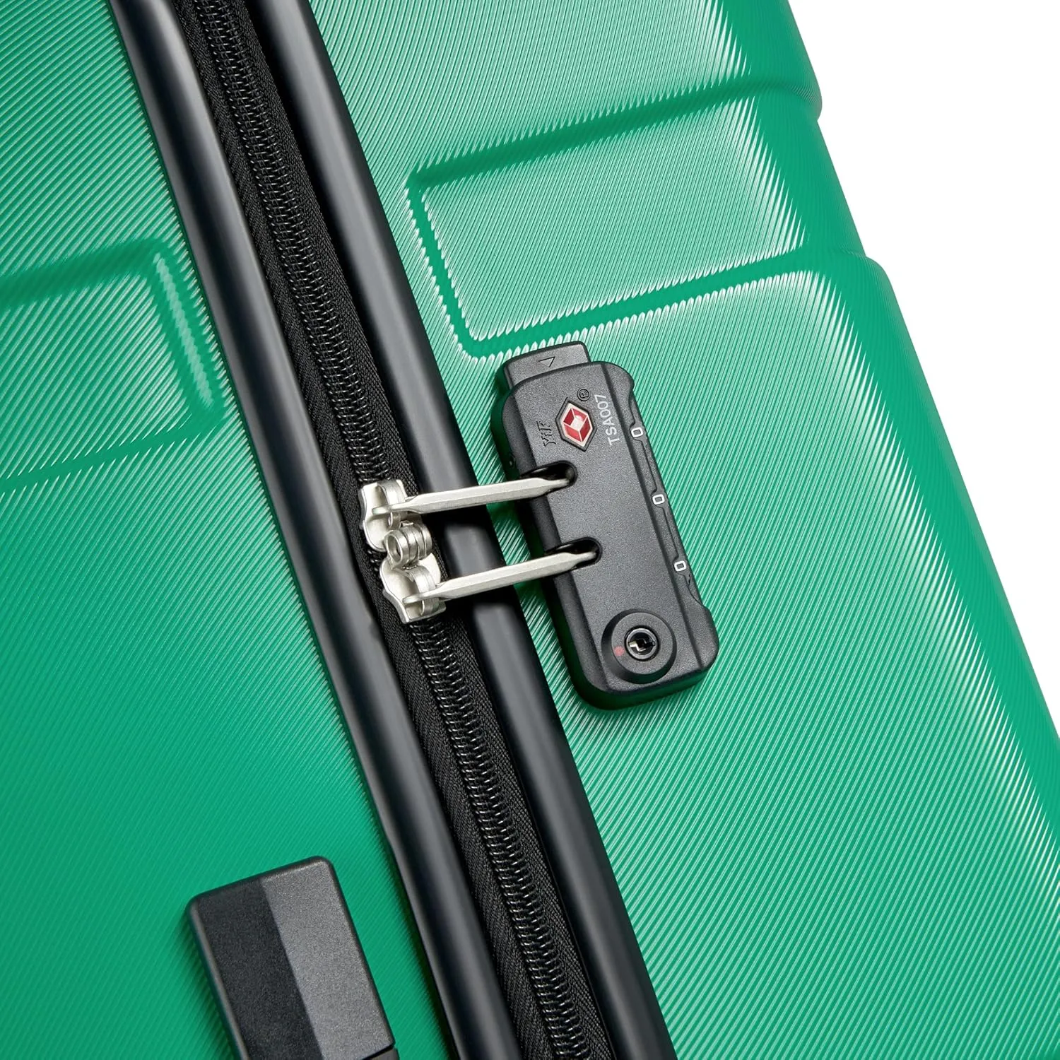 United Colors of Benetton Now Hardside Luggage with Spinner Wheels, Green, Checked-Large 27 Inch